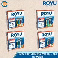 ROYU THHN / THWN-2 Stranded Wire AWG ( 8 ~ 14) Available in Boxes (150m, 100m)