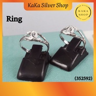 Original 925 Silver Cutting Double C Ring For Women (352592) | Cincin Perempuan Perak 925 | Ready Stock