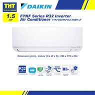 Daikin 1.5HP Inverter Aircond With Smart Control FTKF35B(WiFi)