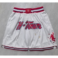 Men's Pocket Houston Rockets Swingman Jersey Shorts Sports Basketball Jersey Shorts