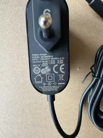 New MC2805B-V 0.5A EU Power Charging Adapter for Midea Wireless Vacuum Cleaner V5 P5s P5 pro P6 P6 S