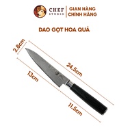 Dao gọt Chef Studio - Damascus Basic cao cấp độ dài 13cm sản xuất theo công nghệ Nhật Bản chuyên dùn