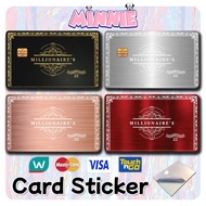 [ Millionaire Club Card ] Touch n Go Card Sticker TNG Card/BANK CARD/Watsons Card/ACCESS/MASTER/VISA