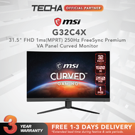 MSI G32C4X | 31.5" FHD | 1ms(MPRT) | 250 Hz | FreeSync Premium | VA Panel | Curved Monitor