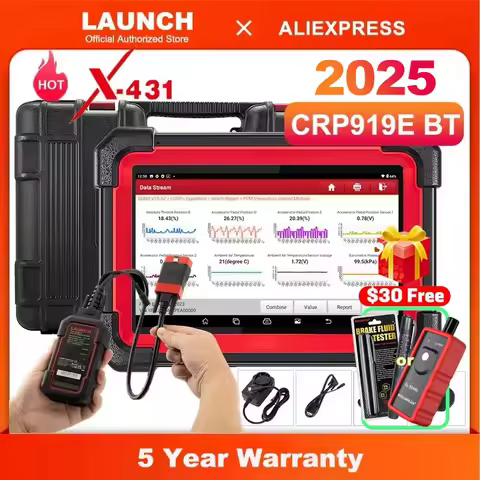 2025 NEW LAUNCH X431 CRP919E BT OBD2 Scanner Bidirectional Scan Tool added CAN FD/DoIP OE-Level All 