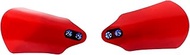 PJMTCUSTOM Transparent Red PMMA Acrylic Hand Grip Handguard Windshield Wind Air Deflector on Handlea