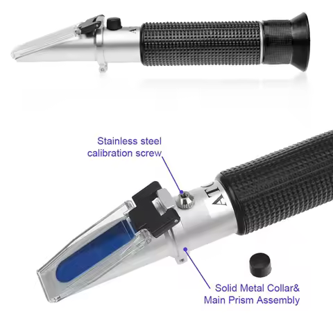 AC88-2X Salinity Refractometer For Seawater And Marine Fishkeeping Aquarium 0-100 Ppt With Automatic