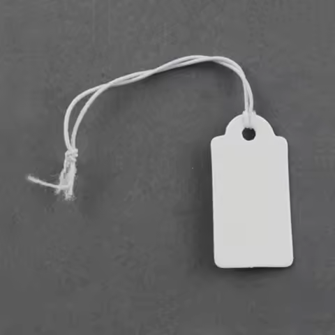 100Pcs Paper Price Cards Marking Tags Jewelry Price Hang Price Labels Display Tags Writable Blank Kr