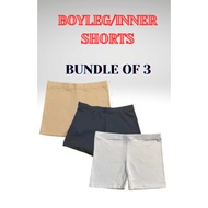 3 PCS BOYLEG SHORTS /CYCLING BUNDLE OF 3 sizes XS to 5XL