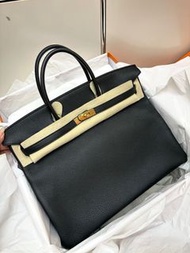 Sold✈️全新全套 birkin40 黑金Togo stamp R
