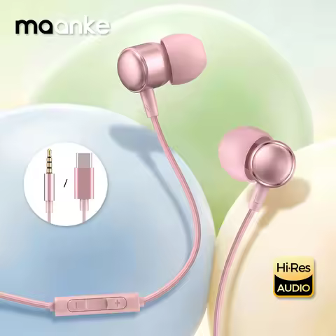 For Samsung Headphones Type C Wired In Ear Earphones 9D HiFi Surround Sound USB C Earbuds For Samsun