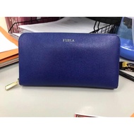 Authentic Furla Long Saffiano Leather Babylon Wallet (Navy Blue)
