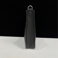 HERMES愛馬仕mini evelyne 黑色 銀扣