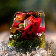 Artisan 鍵帽，Fairy s Dream，SA profile R1，可愛蘑菇鍵帽，Cherry MX