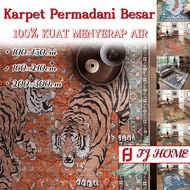 (FJ) New - Tiger Floor Carpet Size 100x150cm/ 160x210cm/ 200x300cm Modern Motif Polyester Floor Carp