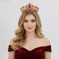 CROSSTRADE Queen Tiara Crown, Shiny Elegant Baroque Crown, Exquisite Hair Ornaments Alloy Headwear A