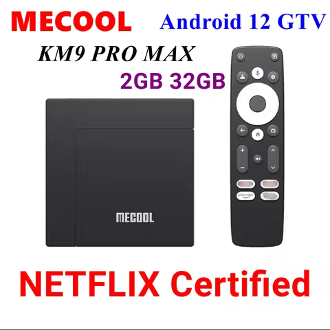 Mecool KM9 Pro Max TV Box Android 12 Realtek1325-B 2GB 32GB Google Certified Netflix 4K HDR ATV BOX 