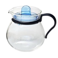 Pyrex Iwaki Petit  Blue Teapot Heat Resistant Glass Pot