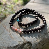 天然檀木綠松石南紅瑪瑙葫蘆造型手珠