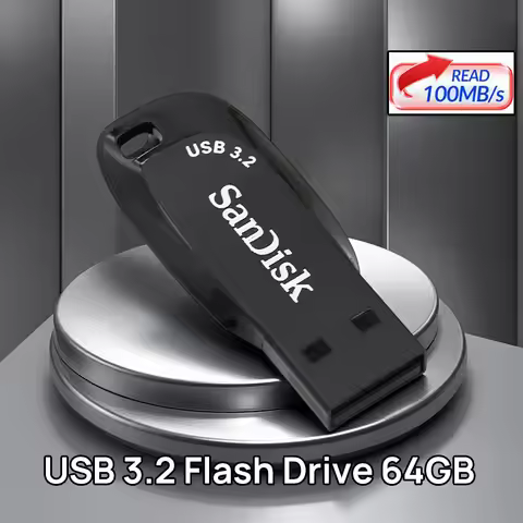 SanDisk USB 3.2 64GB USB Flash Drive CZ410 Pen Drive Memory Stick Black U Disk Mini Pendrive Black E