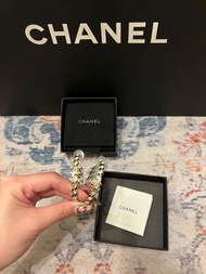 Chanel logo閃石圈圈耳環