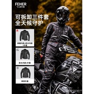 FEHER FEHER Motorcycle Cycling Jersey Four Seasons Men Women Style Windproof Waterproof Shock-resist
