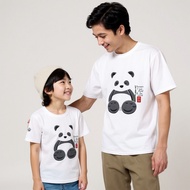WHITE PANDA HANDESIGN T-SHIRT WITH PANDA THEME / PANDA1