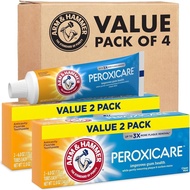 ARM&HammerPeroxicareToothpasteforGumHealth,BakingSodaToothpaste,CleanMint,6.0oz(Packof4 MNW9