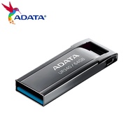 ADATA ROYAL UR340แฟลชไดร์ฟ USB 32GB 64GB 128GB USB3.2 Gen1ไดร์ฟปากกาได้ถึง100เมกะไบต์/วินาทีโลหะสีดำหน่วยความจำไดรฟ์ปากกา U Disk