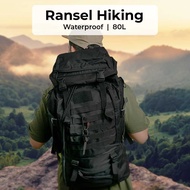 80L Waterproof Oxford Camping Hiking Military Backpack