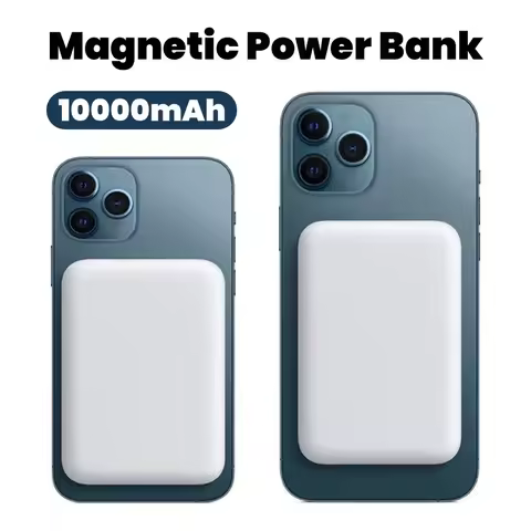 Original Magnetic Powerbank For iPhone External Auxiliary Spare Battery Pack Wireless Fast Charger F