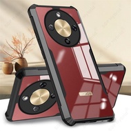 Clear Crystal Acrylic Back Cover For Honor X9d HonorX9d 5G TPU +PC Camera Protection Case On Honar H