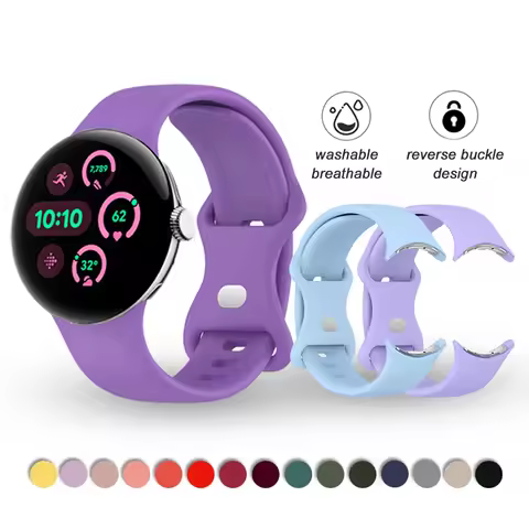 Correa Bracelet For Google Pixel Watch 3 41mm 45mm Band Silicone Waterproof Sport Straps for Pixel W