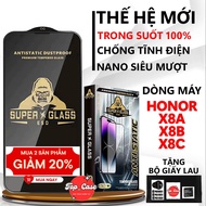 HONOR X8A /X8B /X8C Tempered Glass full Screen Transparent. Screen Protector