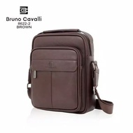 Bruno Cavalli Sling Bag 8622-2 - Original Men's Sling Bag - Brown