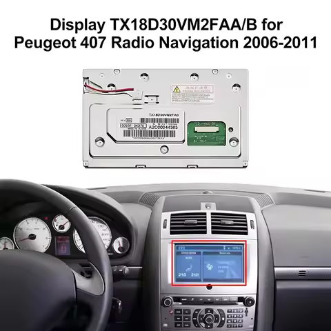 7" LCD Display for Citroen C3 C4 C5 MK2 DS3 C8 Peugeot 308 3008 407 807 Car Radio Navigation GPS TX1
