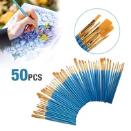 50pcs Art Painting Acrylic Oil Watercolour Brushes Set Paint