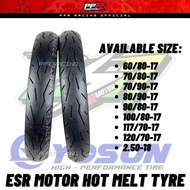 【Fast shipping】ESR MOTOR TAYAR TYRE TUBELESS 17 INCH 60/90 70/80 70/90 80/80 80/90 90/80 100/80 110/