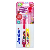 JORDAN STEP 3 (AGE 6-9) TOOTHBRUSH 2'S