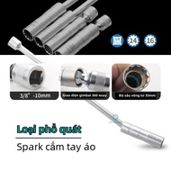 Spark Plug Magnetic Socket Wrench 14/16mm - 3/8 Drive, 12 Points, For BMW, Nissan, Honda, High Quali