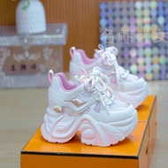 10cm内增高女鞋2025夏季厚底透气老爹鞋女百搭网面运动休闲鞋10cm inner height women's shoes 2025 summer20251023