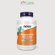 NOW Magnesium glycinate with Bioperine tablets - organic Magnesium supplement 180 tablets.