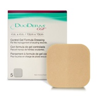 DuoDERM ConvaTec CGF Dressing Bandage 5 Sheets / Moist Wound Dressing / Wound Protection / Exudate W