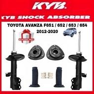 KYB TOYOTA AVANZA 1.5  12-2020 ( F651 / F652 / F653 / F654 ) ABSORBER FRONT 1SET=2PCS KYB NEW ORIGINAL KYB SUSPENSION