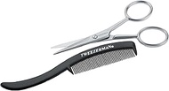 Tweezerman G.E.A.R. Moustache Scissors and Comb Model No. 72031-MG
