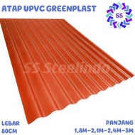 Optimal Atap Upvc Gelombang Asbes Kecil Merek Go-Green Plast (1,8M -