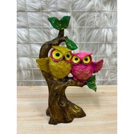 PM3 - Polyresin Two Owls Decor