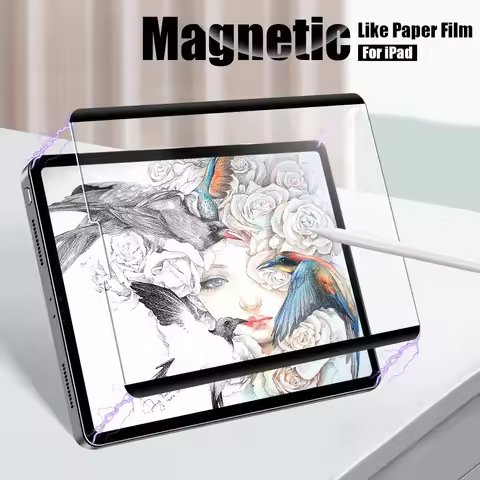 Magnetic Like Paper Film Protector for IPad A16 11th Air 8 11 M3 M2 5 4 3 2 Mini 7 6 9 Pro 13 M4 12.