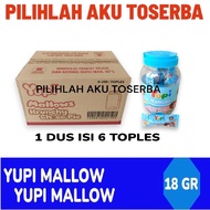 YUPI MALLOW CRUNCHY CHOCO PIE JAR ( HARGA 1 DUS )