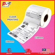 ☊♧100X150MM AWB STICKER/ A6 AIRWAY BILL SHIPPING LABEL ROLL/ THERMAL PAPER REFILL/ STICKER CONSIGNMENT NOTE